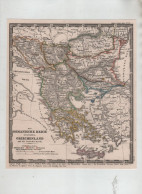 Das Osmanische Reich In Europa Griechenland Und Die Jonischen Inseln   Gotha Bei Justus Perthes 1809 - Cartes Géographiques