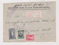 TURKEY  1927 Stamboul Galata Registered Cover To Germany - Covers & Documents