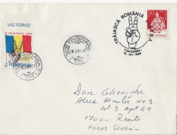 FREE ROMANIA , 1989 TIMISOARA   ,SPECIAL COVER  ,ROMANIA - Storia Postale