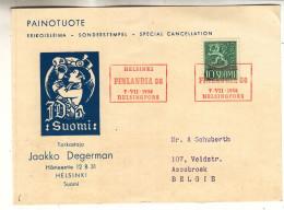 Finlande - Carte Postale De 1956 - Oblit Helsinki - Exposition Philatélique Finlandia 1956 - - Covers & Documents