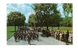 A View Of The Cadet Corps Marching To Trophy Point,at West Point. - Places