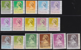 Hong Kong   .  SG  .   538/552 B     .    **   .   MNH - Unused Stamps
