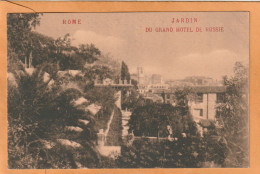 Rome Grand Hotel De Russie Italy 1905 Postcard - Cafes, Hotels & Restaurants