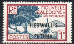 WALLIS AND FUTUNA ISLANDS 1930 1940 BAY OF PALETUVIERS POINT OVERPRINTED 1c MH - Nuovi