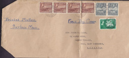 Antigua ST. JOHN's 1963 Mult. Franked Cover Brief Lettre HULL England Printed Matter Surface Mail Freedom From Hunger - 1960-1981 Interne Autonomie