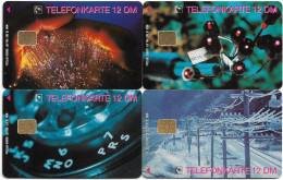 Germany - Übertragungstechnik - Complete Set 4 Cards, E 25-26-27-28, 10.1997 - 12DM, 5.000ex, Used - E-Reeksen : Uitgave - D. Postreclame