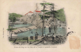 FR-48 LOZÈRE - St-ALBAN - Scieurs De Long Sur Les Rives De La Truyère à LAVALETTE - Saint Alban Sur Limagnole