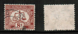 HONG KONG   Scott # J 9 USED (CONDITION AS PER SCAN) (Stamp Scan # 924-4) - Postage Due