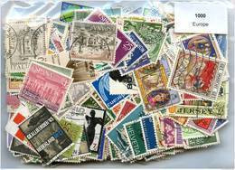 Lot 1000 Timbres Europe - Kilowaar (min. 1000 Zegels)