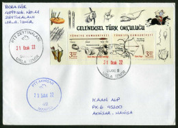 Türkiye 2021 Traditional Turkish Archery | Domestic Mail Cover Used To Akhisar From Gördes | Arrow And Bow - Tiro Con L'Arco
