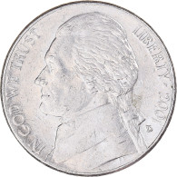 Monnaie, États-Unis, 5 Cents, 2001 - 1938-…: Jefferson