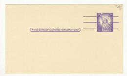 US 1958 Postal Stationery Postcard Not Posted UX46 Precanceled 230601 - 1941-60