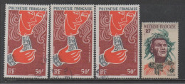 POLYNESIE FRANCAISE / 1970 - PA 35 X 3 OBLITERES (+ # 8 Offert) / COTE + 25.00 € (ref 550a) - Gebraucht