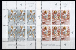 New Zealand 1972 Health - Tennis MS Set Of 2 LHM (SG MS989) - Nuovi