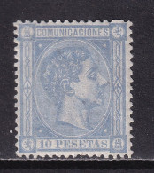 ALFONSO XII 1875. 10 PTS NUEVO*. CERTIFICADO CMF - Neufs