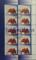 3737- VATICANO - VATICAN CITY 2008 EUROPA - EUROPE FULL SHEET 10 STAMPS C/ANNULLO 1° GIORNO - USED - Usados