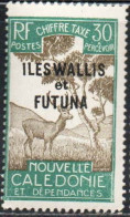 WALLIS AND FUTUNA ISLANDS 1930 POSTAGE DUE STAMPS TAXE SEGNATASSE OVERPRINTED MALAYAN SAMBAR 30c MH - Timbres-taxe