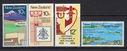 New Zealand 1978 Centenaries Set MNH (SG 1160-1163) - Nuovi