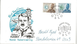 Norway 1969 Johan Hjort's 100th Birthday.  Zoologist And Oceanographer Mi  585 - 586 FDC - Lettres & Documents