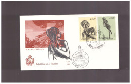 San Marino - 1974 Fdc Europa Cept Ed Ala - 1974