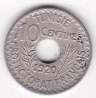 Protectorat Français 10 Centimes 1920 , Bronze Nickel, Lec# 110 - Tunesien