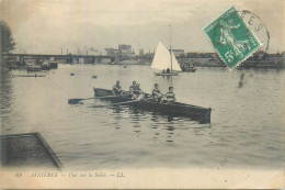 France Asinieres Vue Sur La Seine Types Et Scènes De Bateaux à Rames - Ile-de-France