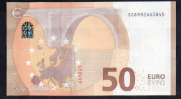 50 EURO ITALY  LAGARDE S040 SC  Ch  "98"  UNC - 50 Euro