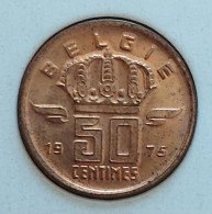 Belgium 1975 - 50 Centiem VL - Boudewijn I - Morin 693 - UNC - 50 Cent