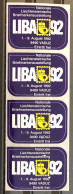 1992. LIBA ‘92 Briefmarkenausstellung Eintritt - Autres & Non Classés