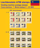 Liechtenstein ATM 1-23 Komplett Postfrisch / Frama Automatenmarken - Collections