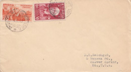 CO23 - ETIOPIA - Busta Del 1937 Da POSTA MILITARE 130E  A Silver Spring (USA) Con Cent 50 Carminio E Cent . 75 Giallo - Ethiopie