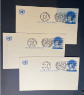 (2 R 39) United Nations Bristol Cards (x 3 Identical Copy) - 1952 - July 18 , New York - Altri & Non Classificati