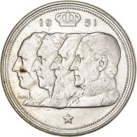 Monnaie, Belgique, 100 Francs, 100 Frank, 1951, TTB+, Argent, KM:139.1 - 100 Francs