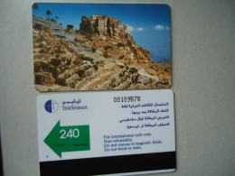 YEMEN  USED PHONECARDS  LANDSCAPES UNITS 240 - Yémen