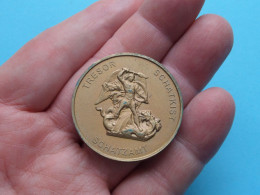 25-6-1994 " FICULT " > TRESOR - SCHATKIST - SCHATZAMT > Belgique België Belgien ( Zie / Voir SCANS ) 37 Mm.! - Souvenir-Medaille (elongated Coins)