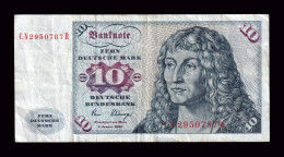 Alemania República Federal Federal Republic Of Germany 10 Mark 1980 Pick 31c Bc/Mbc F/Vf - 10 Mark