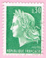 France, N° 1536A Obl. - Type Marianne De Cheffer - 1967-1970 Marianne (Cheffer)