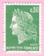 France, N° 1536A Obl. - Type Marianne De Cheffer - 1967-1970 Marianne Of Cheffer