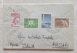 Lettera Da Helsinki Per Avezzano (AQ) 23/07/1952 Affrancata Con Serie Olimpiadi - Covers & Documents