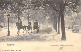 BELGIQUE - Bruxelles - Avenue Louise ( Allée Des Cavaliers ) - Carte Postale Ancienne - Prachtstraßen, Boulevards