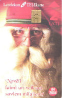 Latvia:Used Phonecard, Lattelekom, 2 Lati, Santa Claus, 2004 - Lettonie