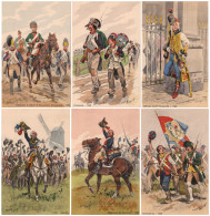 FRANCE - LES EDITIONS MILITAIRES ILLUSTRÉES - LOT De 6 CARTES Avec ILLUSTRATIONS SIGNÉES : MAURICE TOUSSAINT  (al620) - Collections & Lots