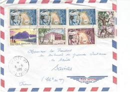 Lettre Par Avion Polynesie   Valeur  YT   7 Timbres  8,70 € - Lettres & Documents