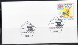 WALLIS AND FUTUNA ISLANDS 1987 WORLD WRESTLING CHAMPIONSHIPS OLYMPHILEX87 ROME 97fr COVER LETTER LETTRE - Used Stamps