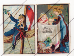Carte En 2 Volets " Mes Félicitations " Enfants - Voir Scans - Découpis, Mobile    (B339) - Ragazzi