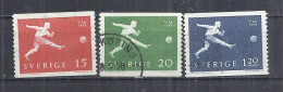 SWEDEN 1958 - WORLD FOOTBALL CUP - CPL. SET - USED OBLITERE GESTEMPELT USADO - 1958 – Suecia