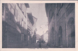 Cossonay VD, Rue Du Temple, Restaurant Du Cerf (16.6.28) - Cossonay