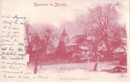 Noville VD, Eglise Et Cure Sous La Neige (15.6.1900) - Noville