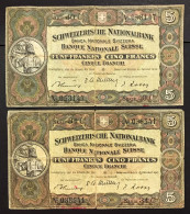 Svizzera 5 Francs 1949 + 1947 LOTTO 4551 - Schweiz