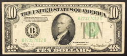 Usa U.s.a. 10 Dollars 1934 Lotto 4555 - United States Notes (1928-1953)